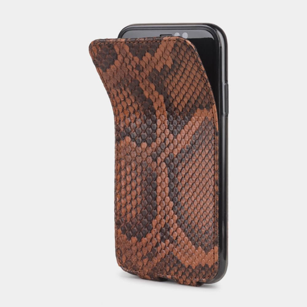 Leather Case iPhone XR Python Leather Gold | Marcel Robert - 1