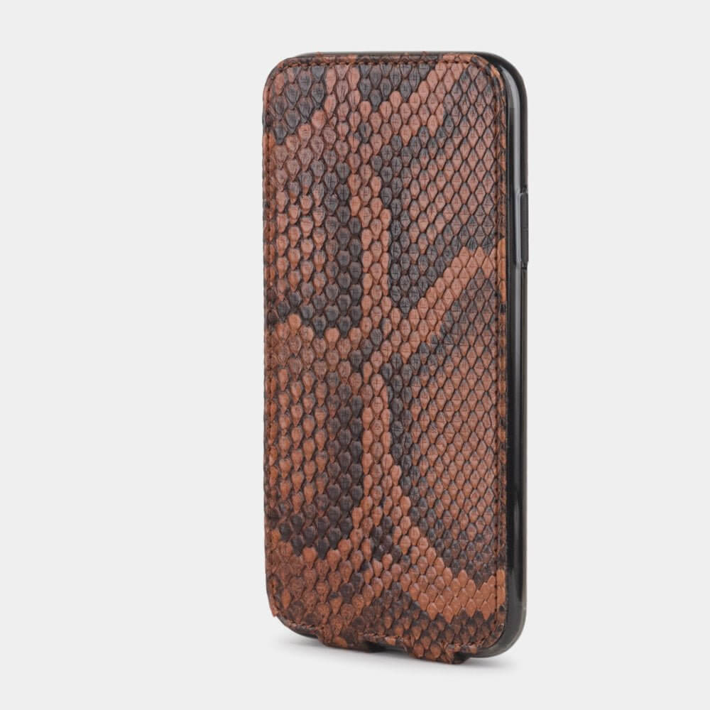 Leather Case iPhone XR Python Leather Gold | Marcel Robert - 3