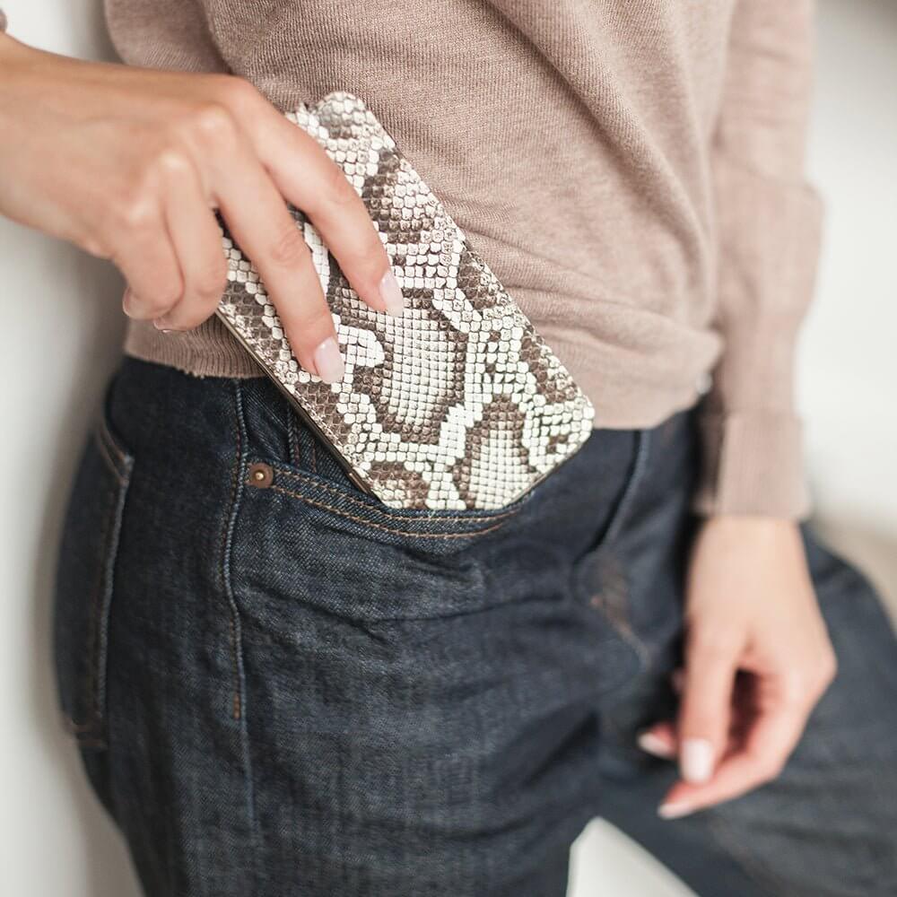 Natural Python Leather Case iPhone XR | Marcel Robert - 2