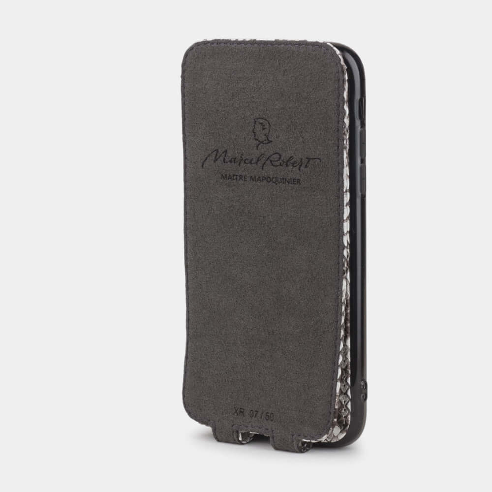 Natural Python Leather Case iPhone XR | Marcel Robert - 4