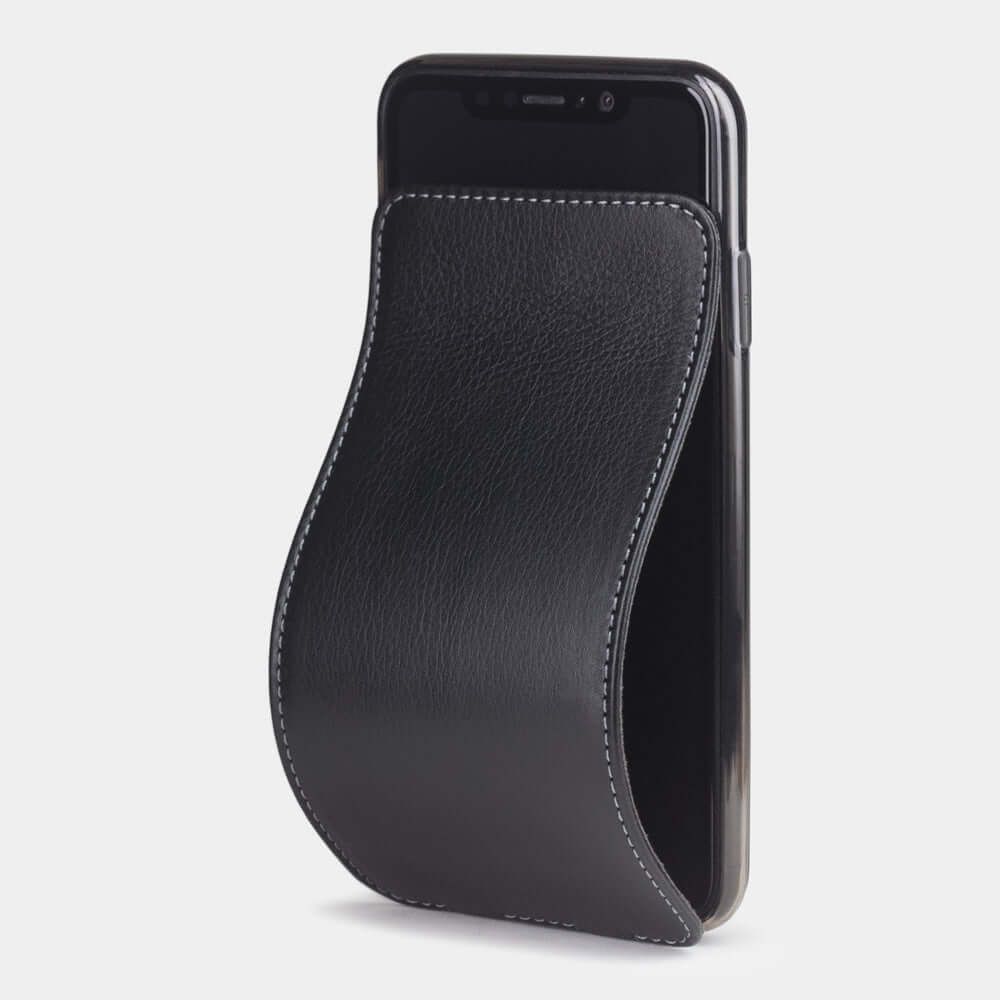 Natural Leather Case iPhone XS Max Black | Marcel Robert - 0