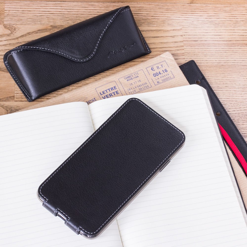 Natural Leather Case iPhone XS Max Black | Marcel Robert - 7