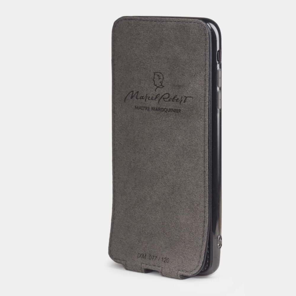 Natural Leather Case iPhone XS Max Black | Marcel Robert - 4