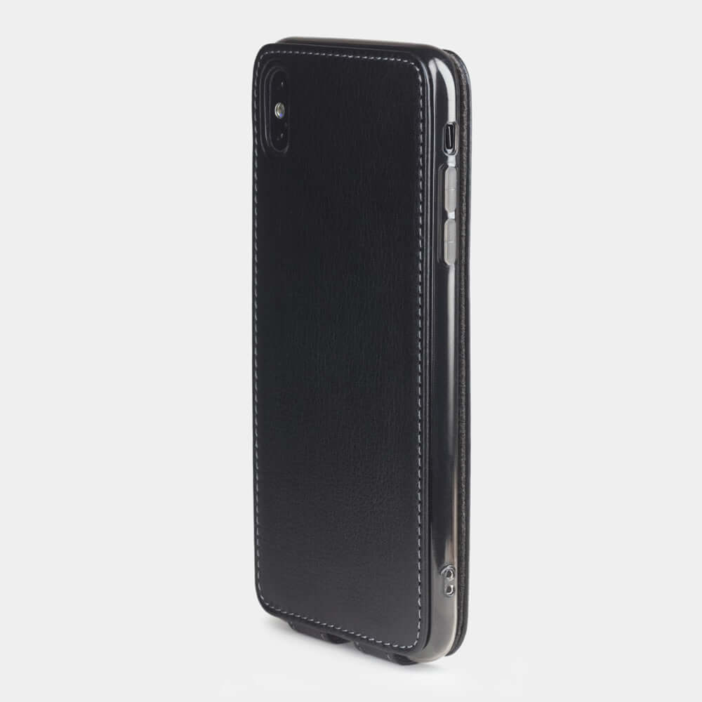 Natural Leather Case iPhone XS Max Black | Marcel Robert - 5