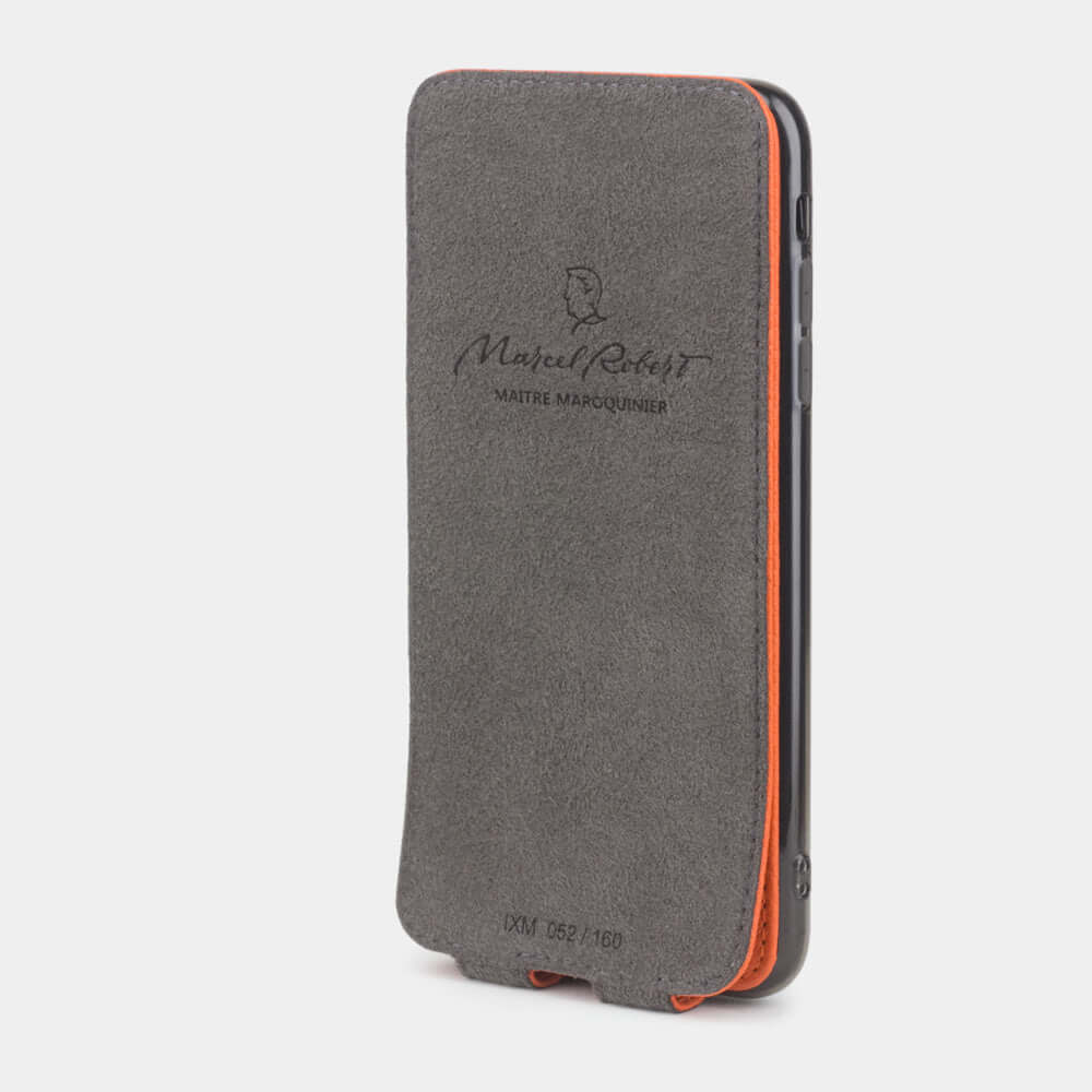 Premium Leather Case iPhone XS Max Orange | Marcel Robert - 4