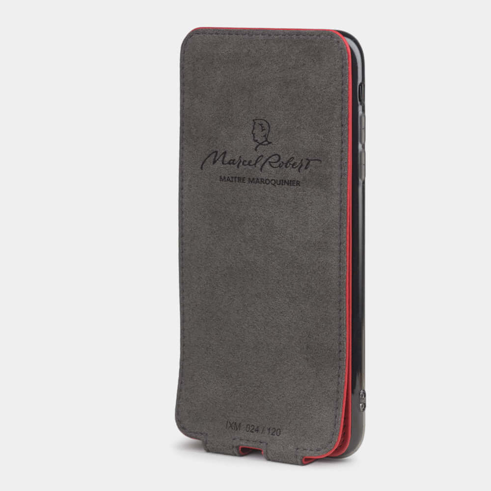 Premium Leather Case iPhone XS Max Red | Marcel Robert - 4
