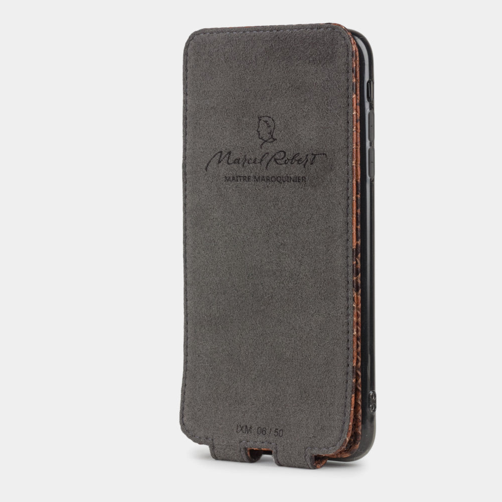 Python Leather Case iPhone XS Max Gold | Marcel Robert - 4