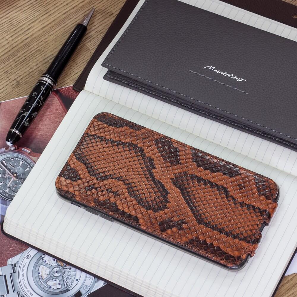 Python Leather Case iPhone XS Max Gold | Marcel Robert - 2
