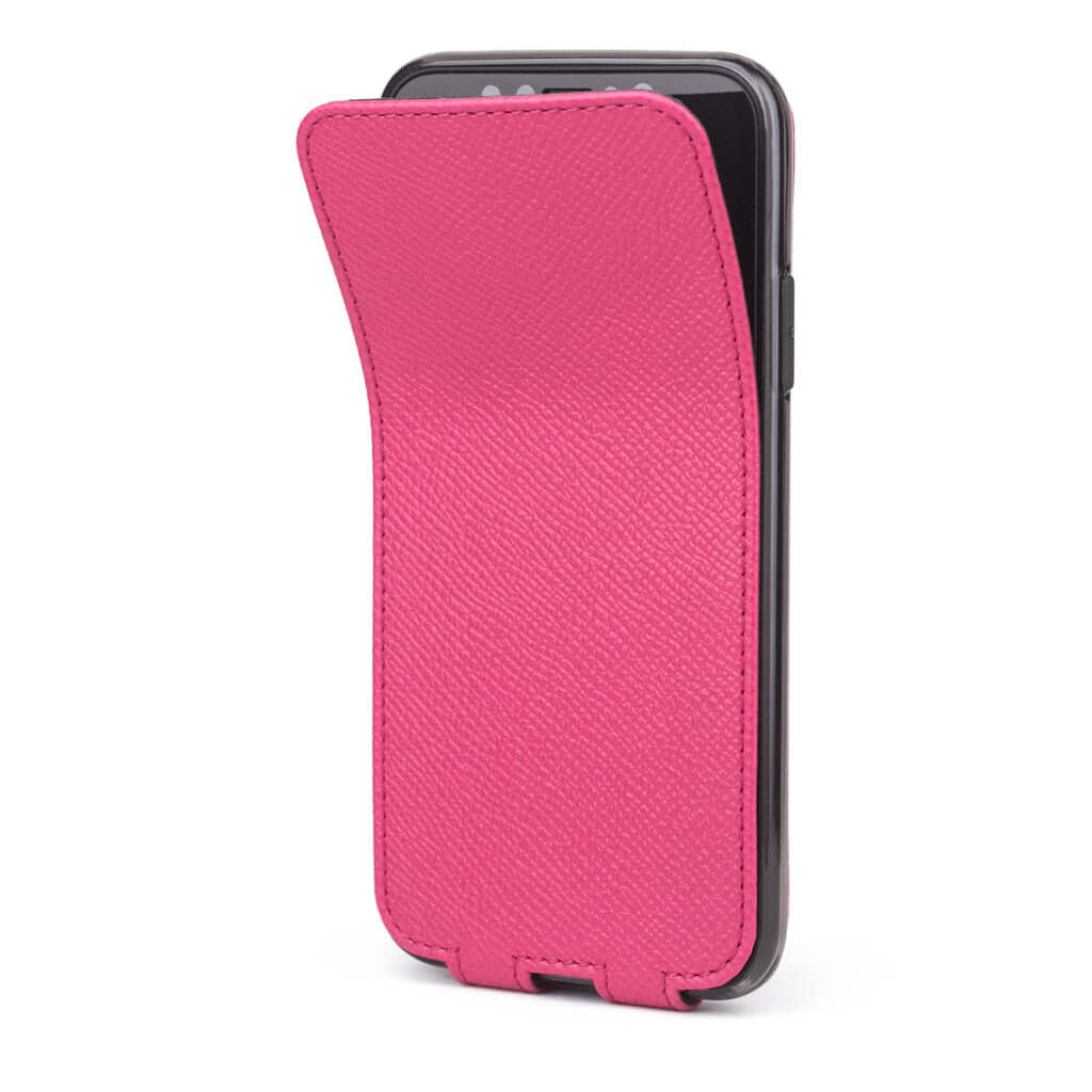 Premium Leather Case iPhone X/XS Bright Pink | Marcel Robert - 1