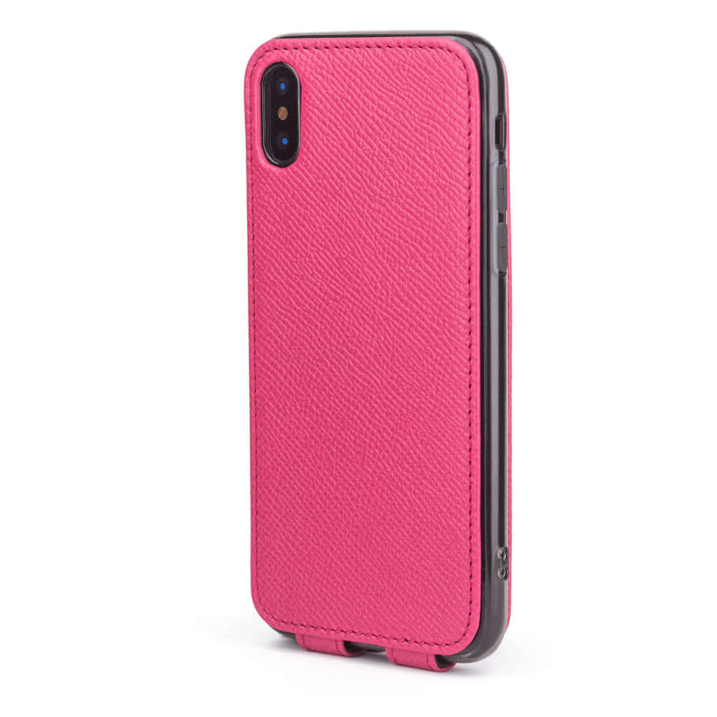 Premium Leather Case iPhone X/XS Bright Pink | Marcel Robert - 5