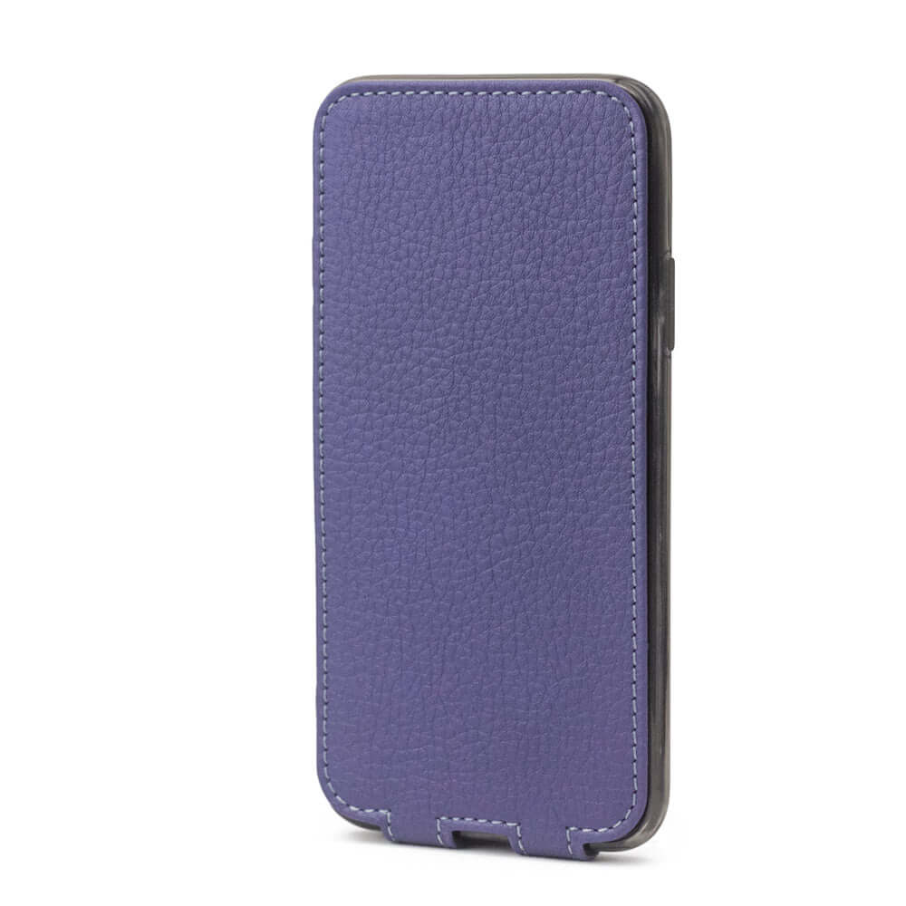 Premium Leather Case iPhone X/XS Purple | Marcel Robert - 2