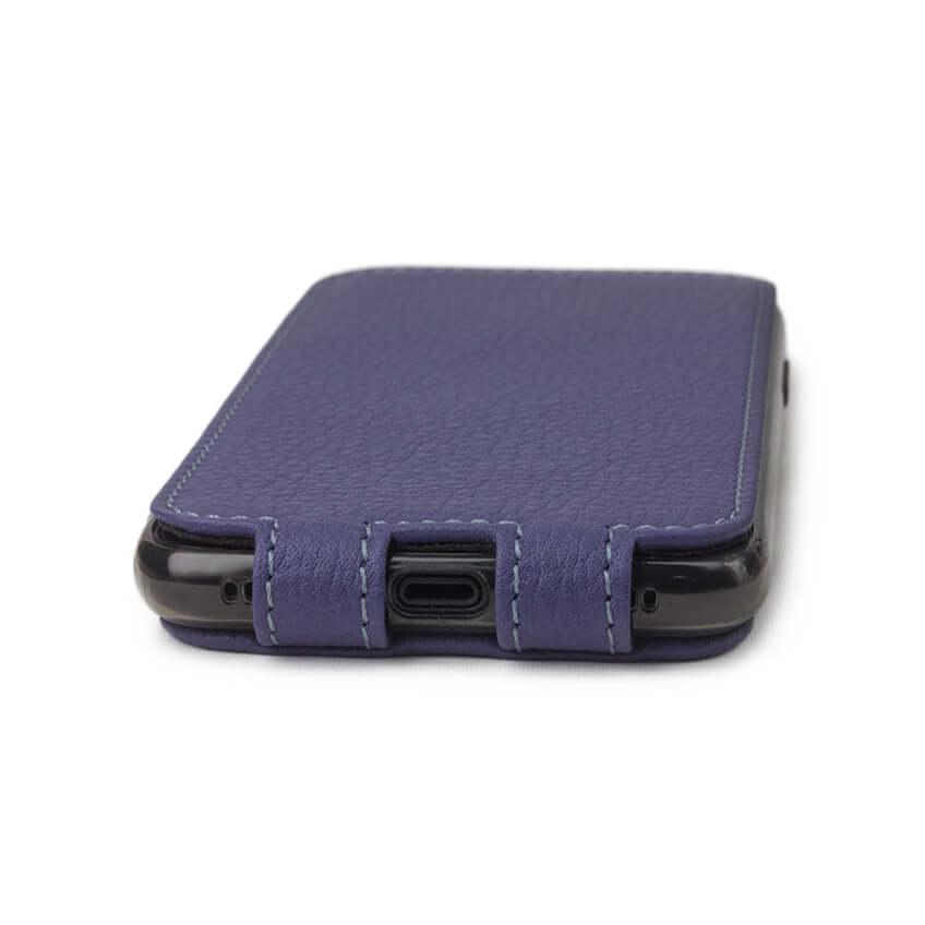 Premium Leather Case iPhone X/XS Purple | Marcel Robert - 4