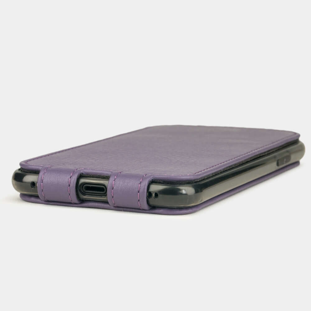 Premium Leather Case iPhone X/XS Violet | Marcel Robert - 5
