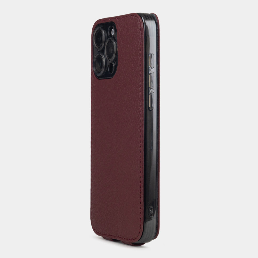 custodia iPhone 16 pro bordeaux