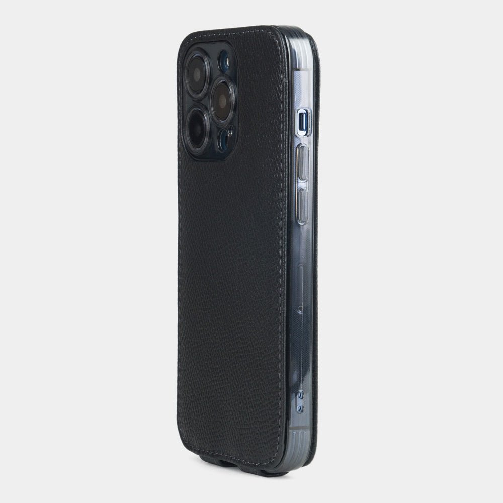 Premium Black Leather Case iPhone 15 Pro Max | Marcel Robert - 7