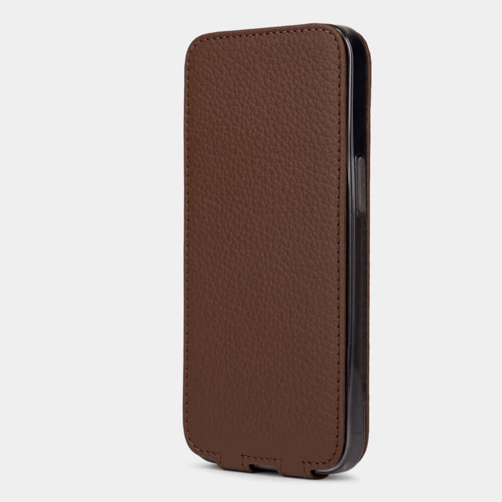 Brown Calf Leather Case for iPhone 14 Pro | Marcel Robert - 5