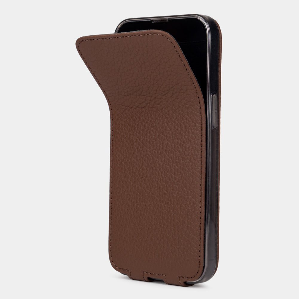 Brown Calf Leather Case for iPhone 14 Pro | Marcel Robert - 6