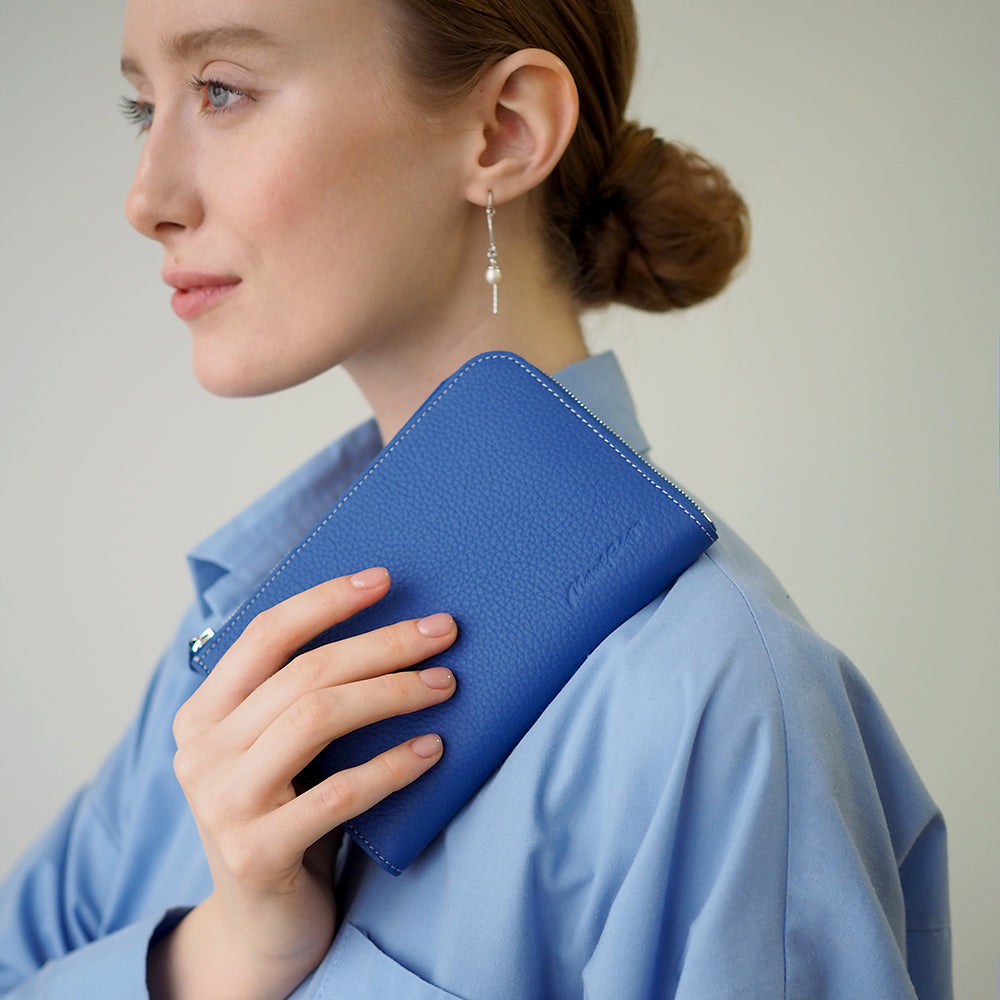 portefeuille Pont-Aven bleu royal