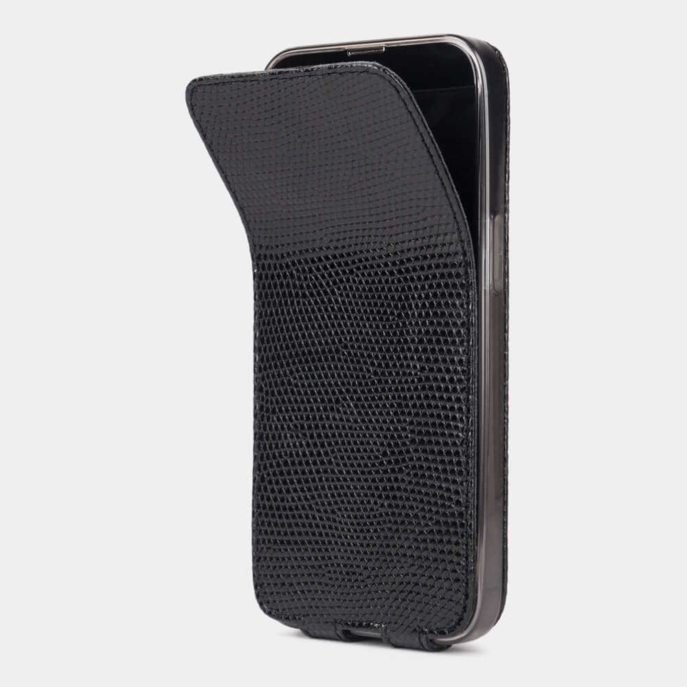 Lizard Leather Case iPhone 12 Pro Max Black | Marcel Robert - 3
