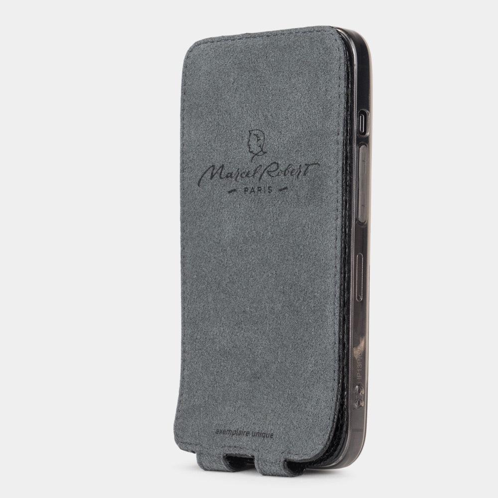 Lizard Leather Case iPhone 12 Pro Max Black | Marcel Robert - 5