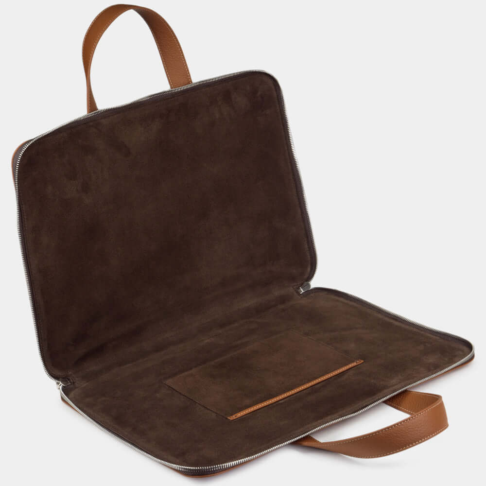 notebook bag 17'' Bocage with pockets gold