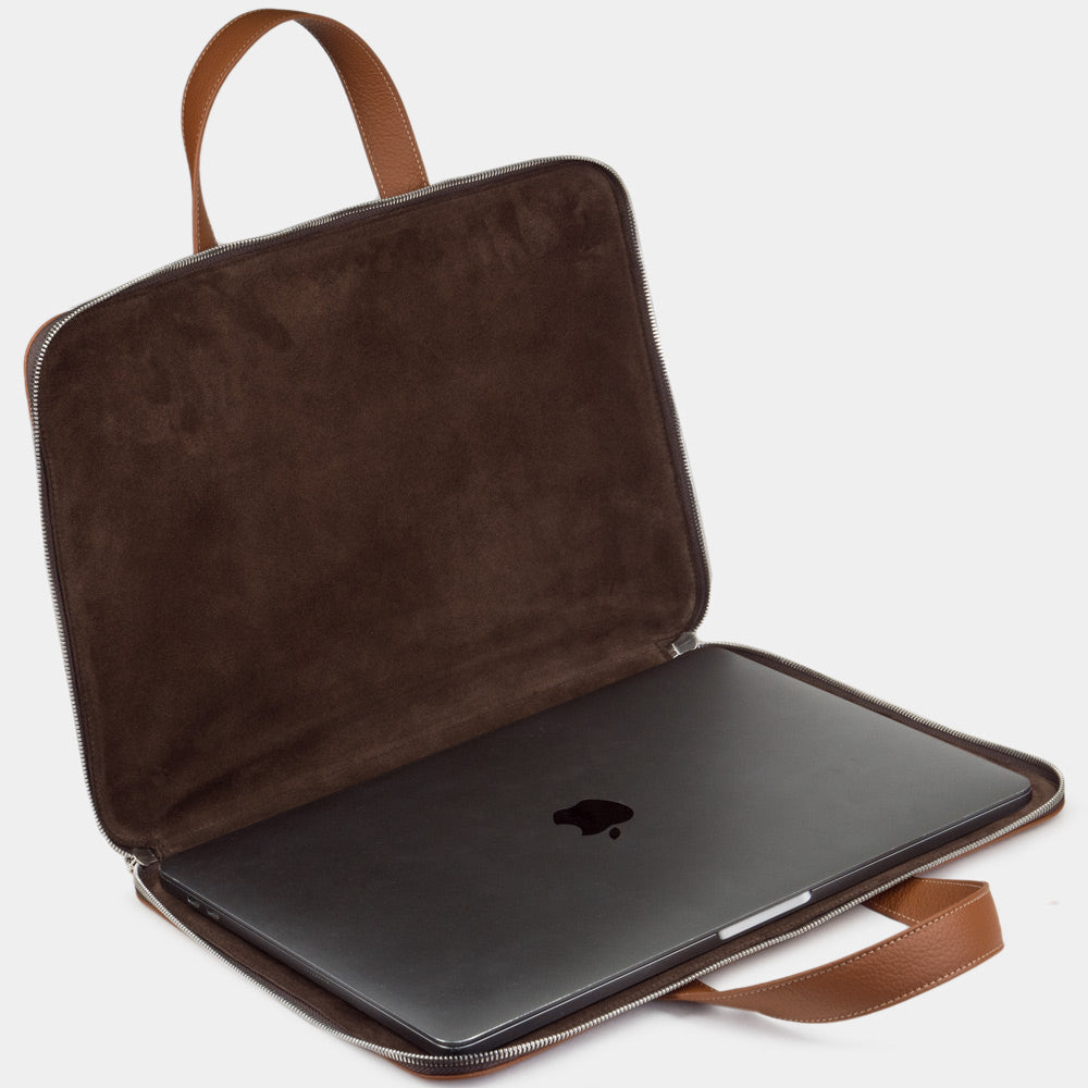 notebook bag 17'' Bocage with pockets gold