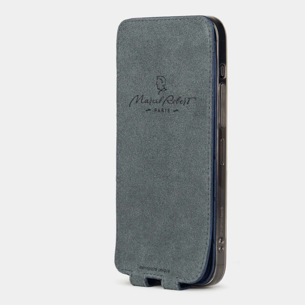 Premium Ostrich Case iPhone 12 Pro Blue | Marcel Robert - 5