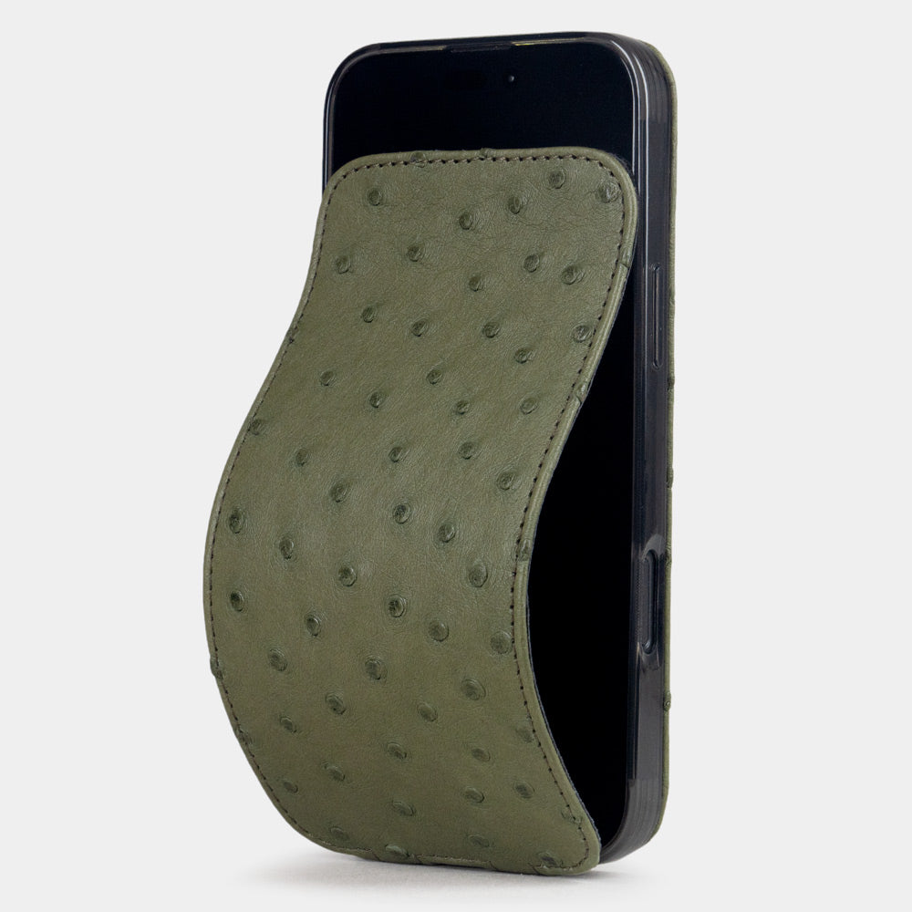 Flip case iPhone 17 Air Ostrich green