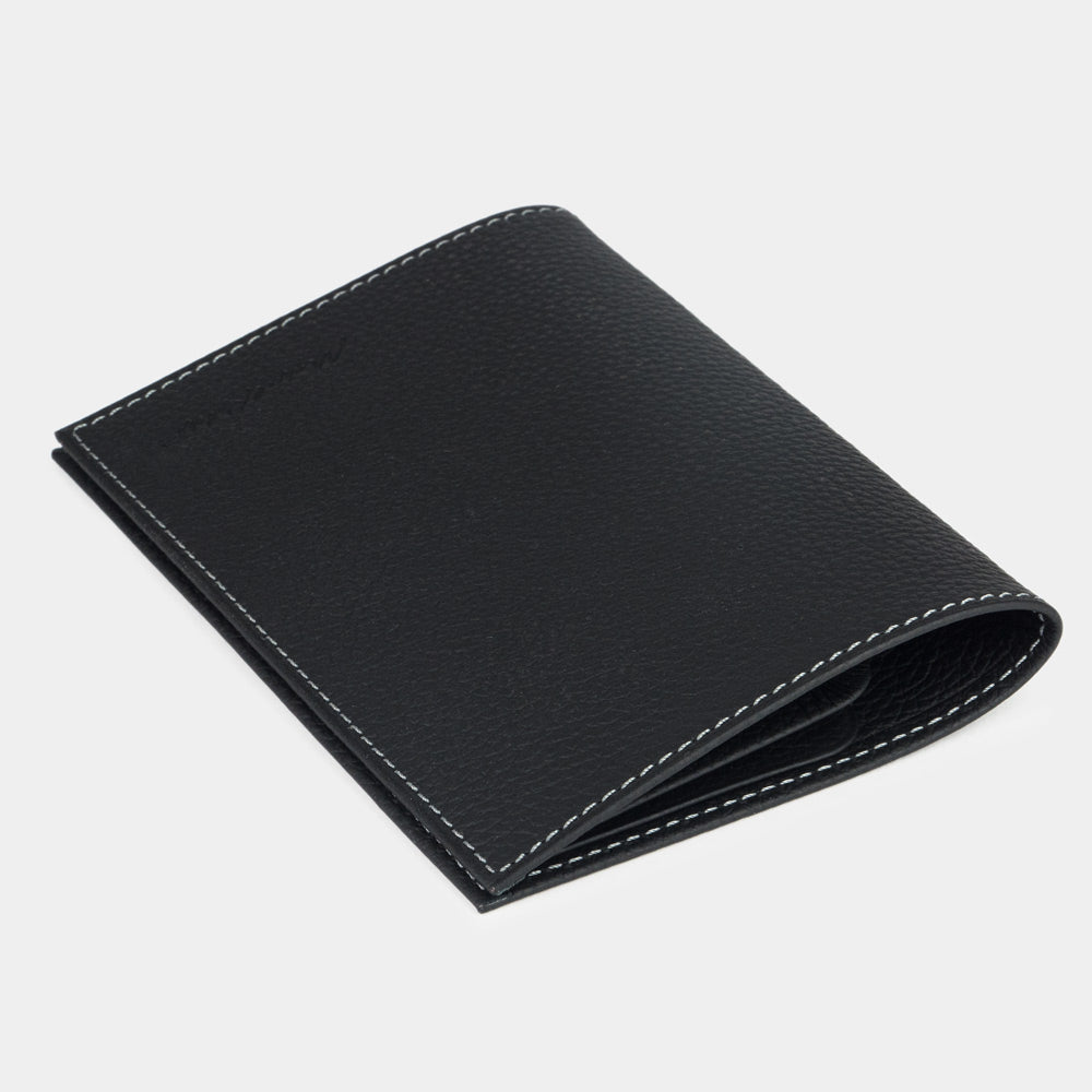 Leather Passport Cover "Milano" Black | Marcel Robert - 3