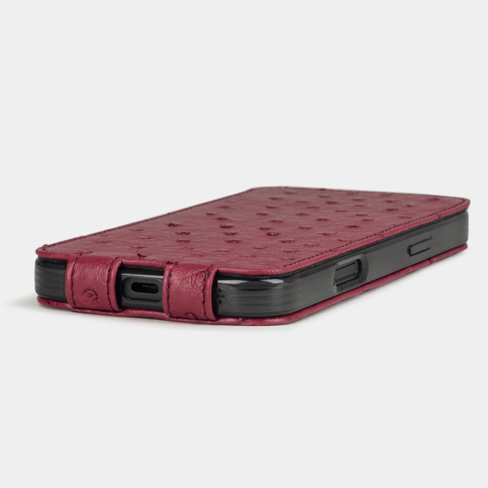 Ostrich Leather Case iPhone 16 Pro – Elegance | Marcel Robert - 6