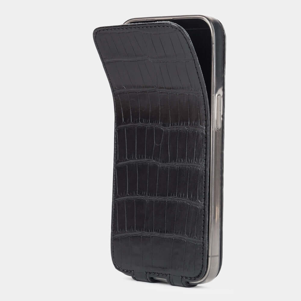 case iPhone 13 Pro alligator black | Marcel Robert