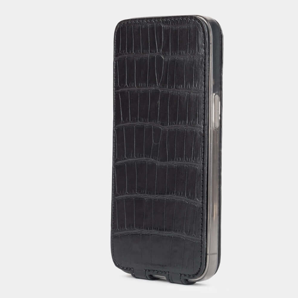 case iPhone 13 Pro alligator black | Marcel Robert