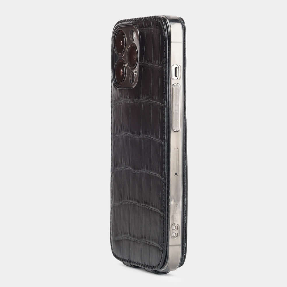case iPhone 13 Pro alligator black | Marcel Robert