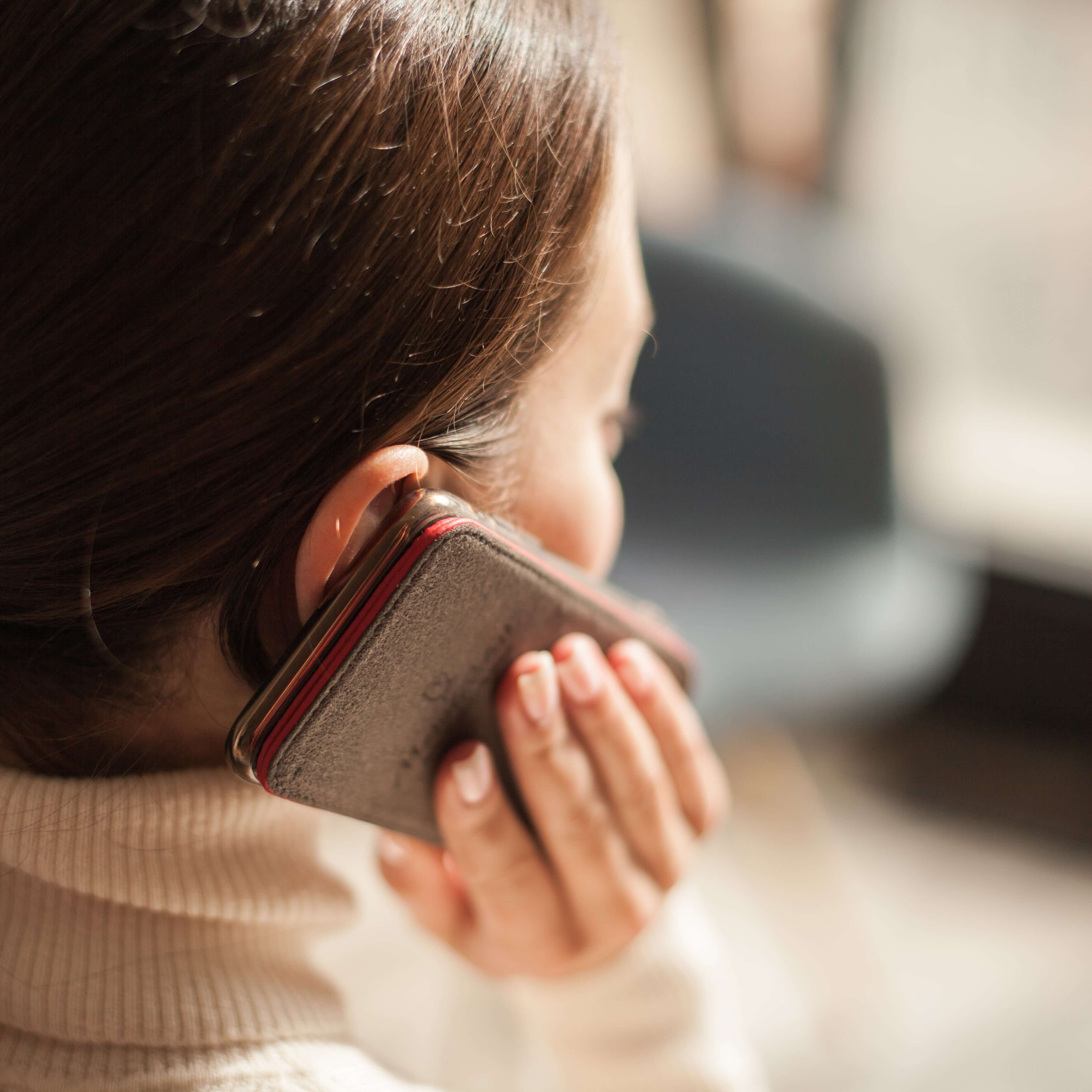 Genuine Lizard Leather Case iPhone 13 mini Red | Marcel Robert - 7