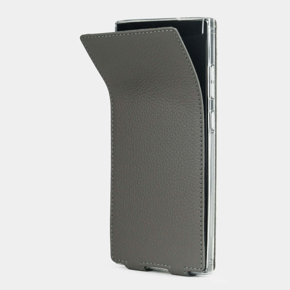 Premium Leather Case Galaxy S23 Ultra Grey | Marcel Robert - 1