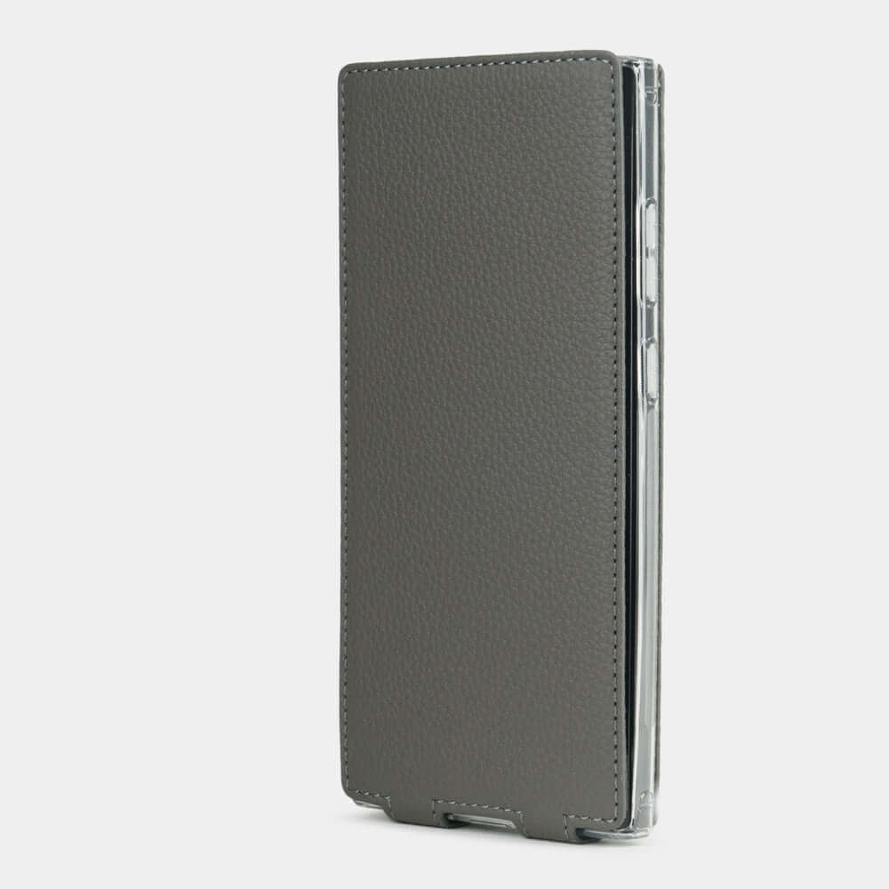 Premium Leather Case Galaxy S23 Ultra Grey | Marcel Robert - 2