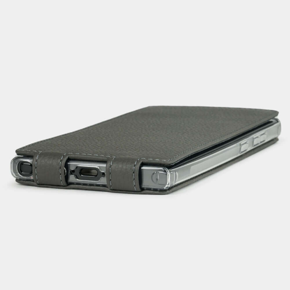Premium Leather Case Galaxy S23 Ultra Grey | Marcel Robert - 5