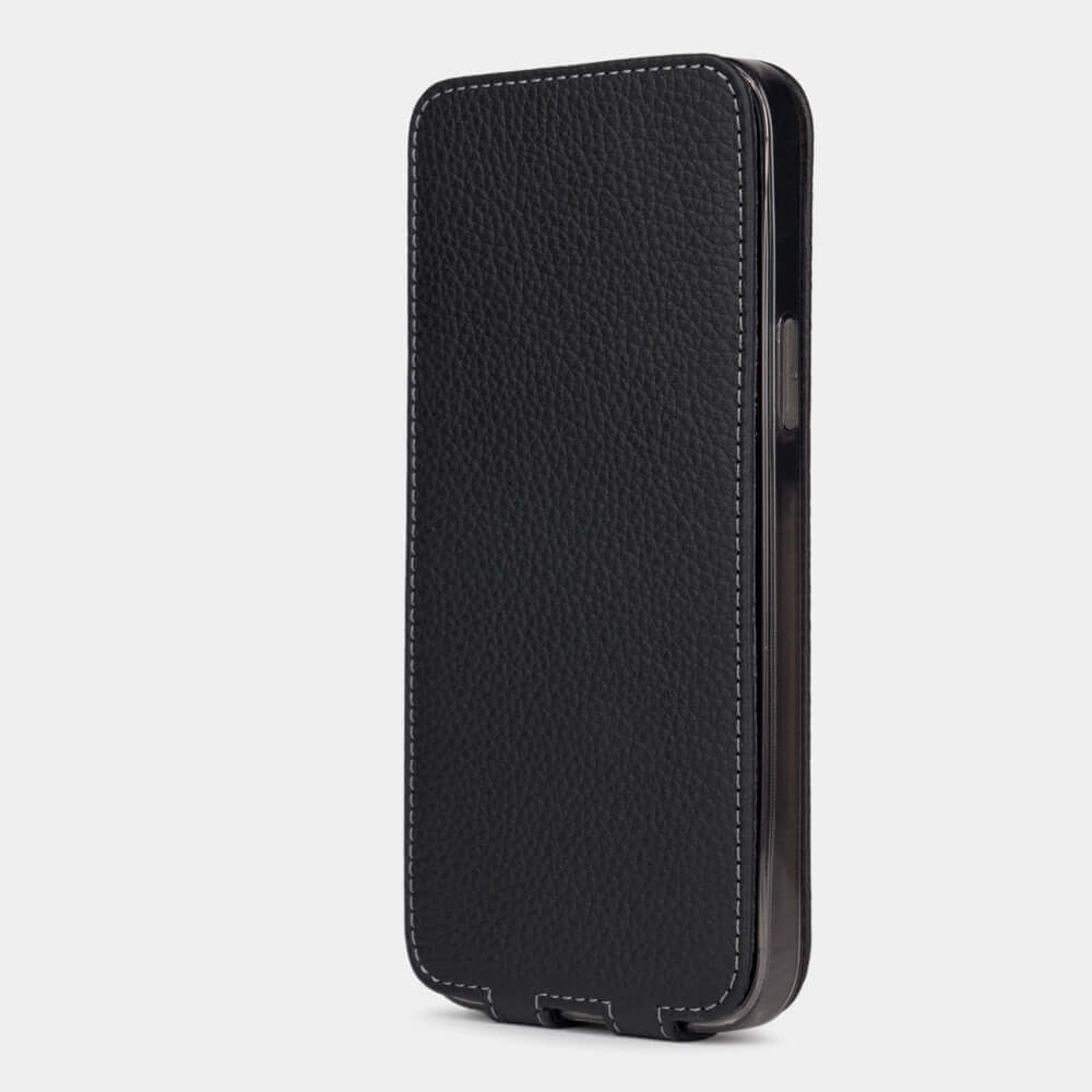 Elegant Leather Case iPhone 13 Black | Marcel Robert - 5