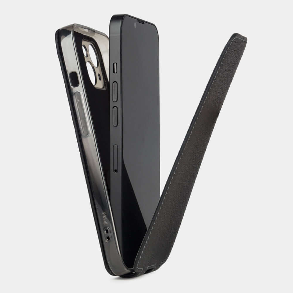 Elegant Leather Case iPhone 13 mini Black | Marcel Robert - 3