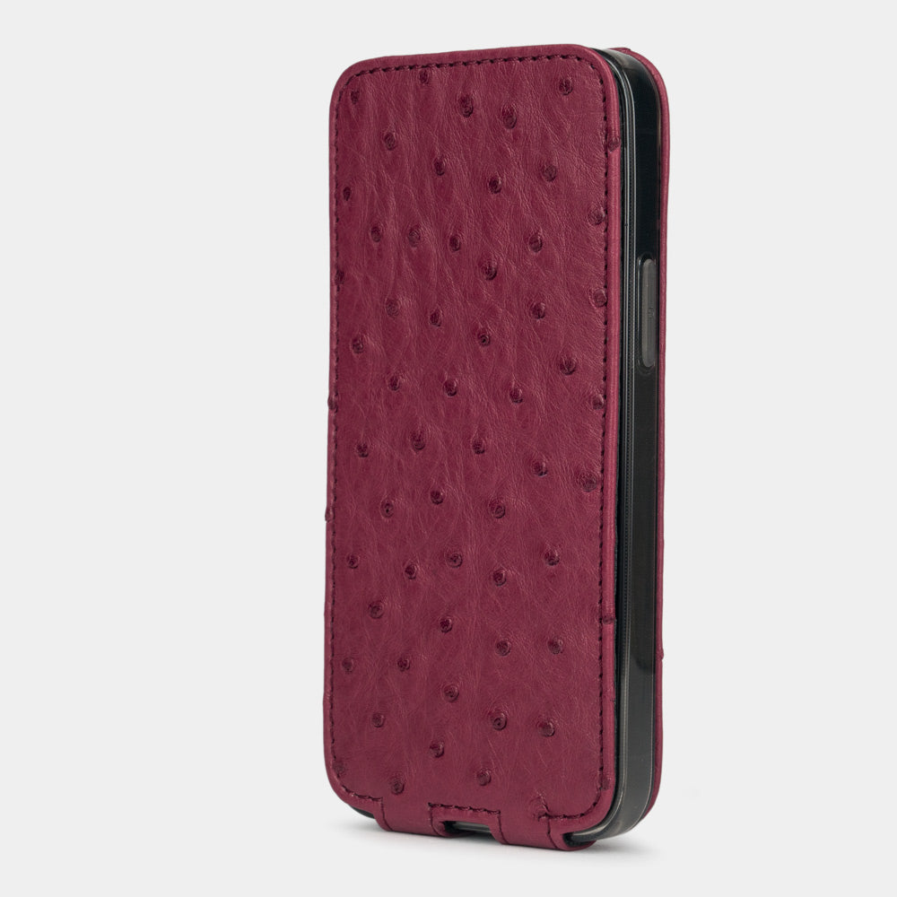 case iPhone 12 mini ostrich fuchsia | Marcel Robert
