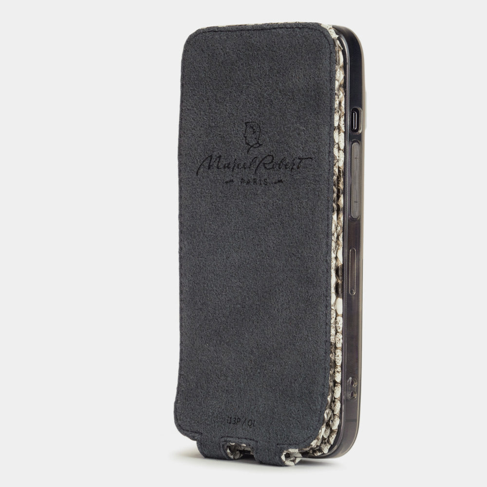 iPhone 15 Pro Max handyhülle Natur Pythonleder – MagSafe