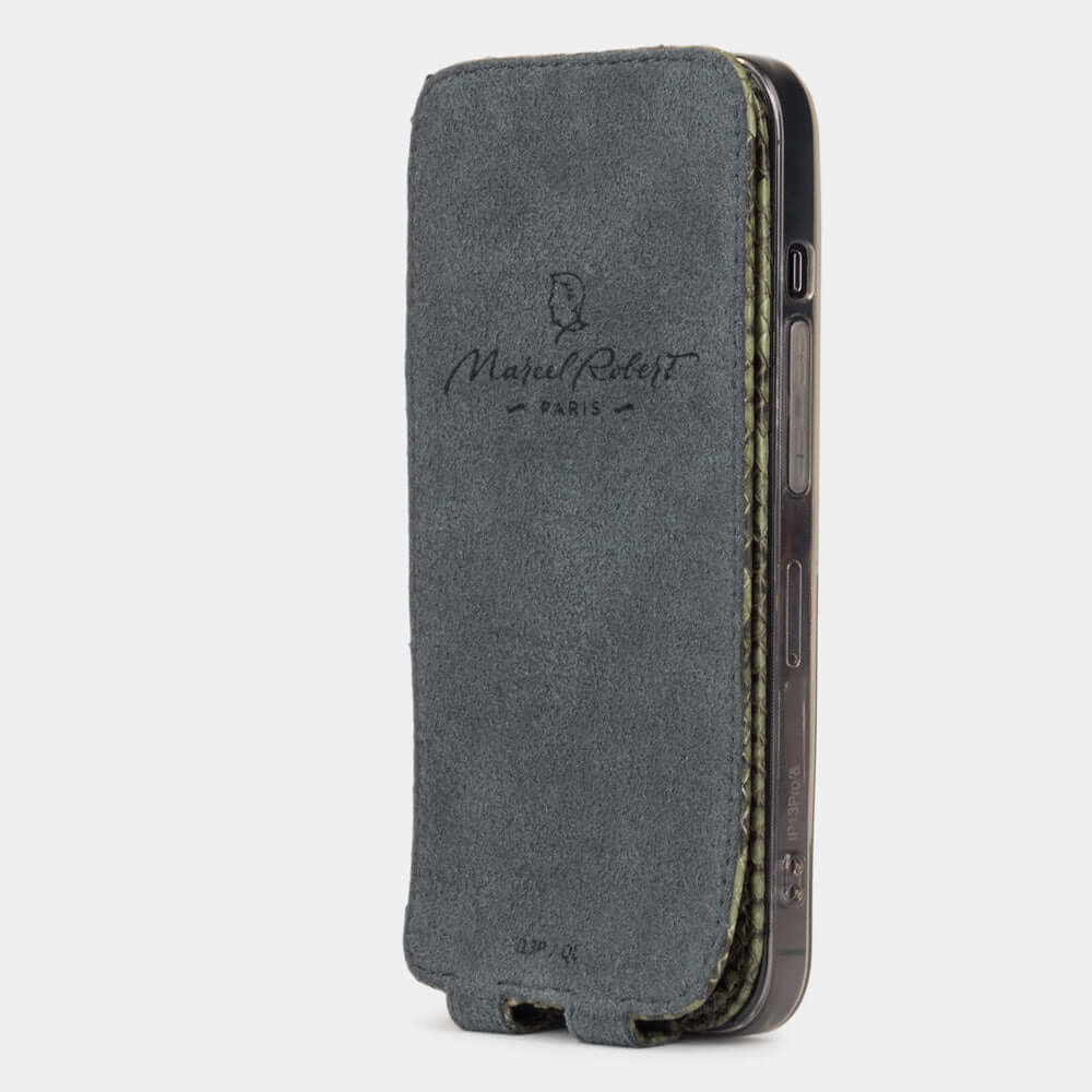 Natural Python Leather Case iPhone 15 Pro Max |Marcel Robert - 5
