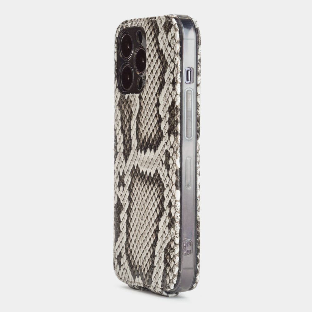 Natural Python Leather Case iPhone 15 Pro | Marcel Robert - 2