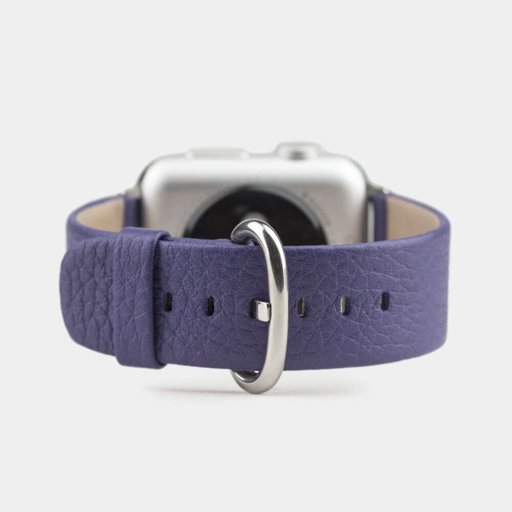 Leather Strap Apple Watch 45/46mm Purple | Marcel Robert - 0