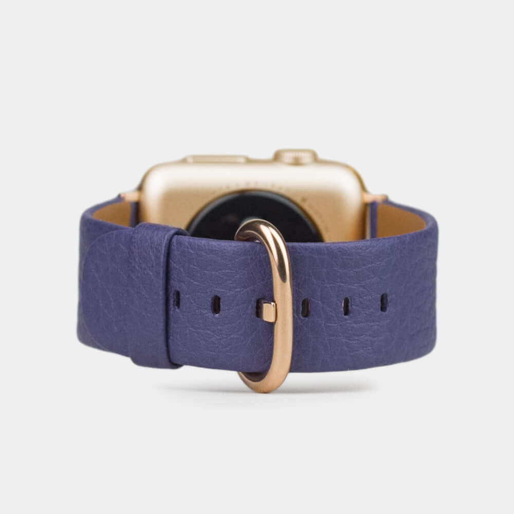 Leather Strap Apple Watch 41/42mm Purple | Marcel Robert - 13