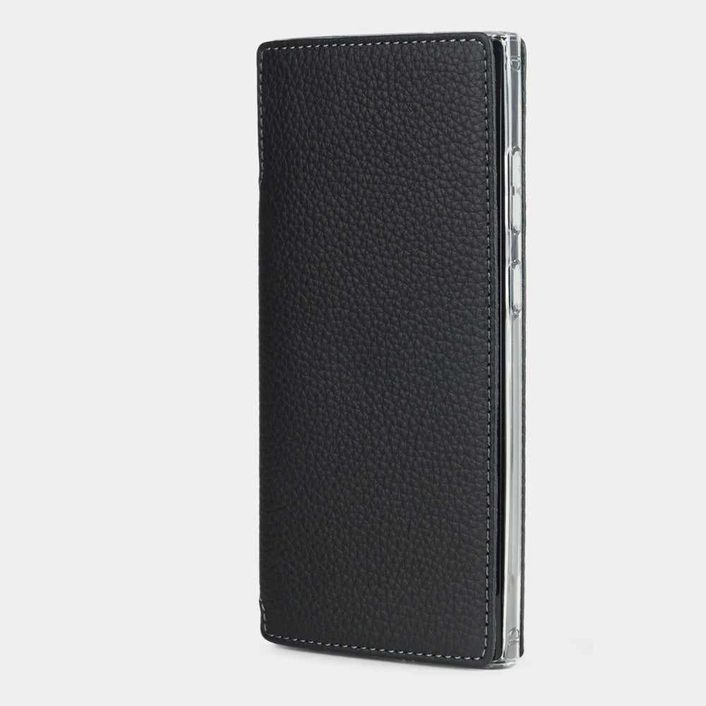 Samsung S23 Ultra case wallet leather black