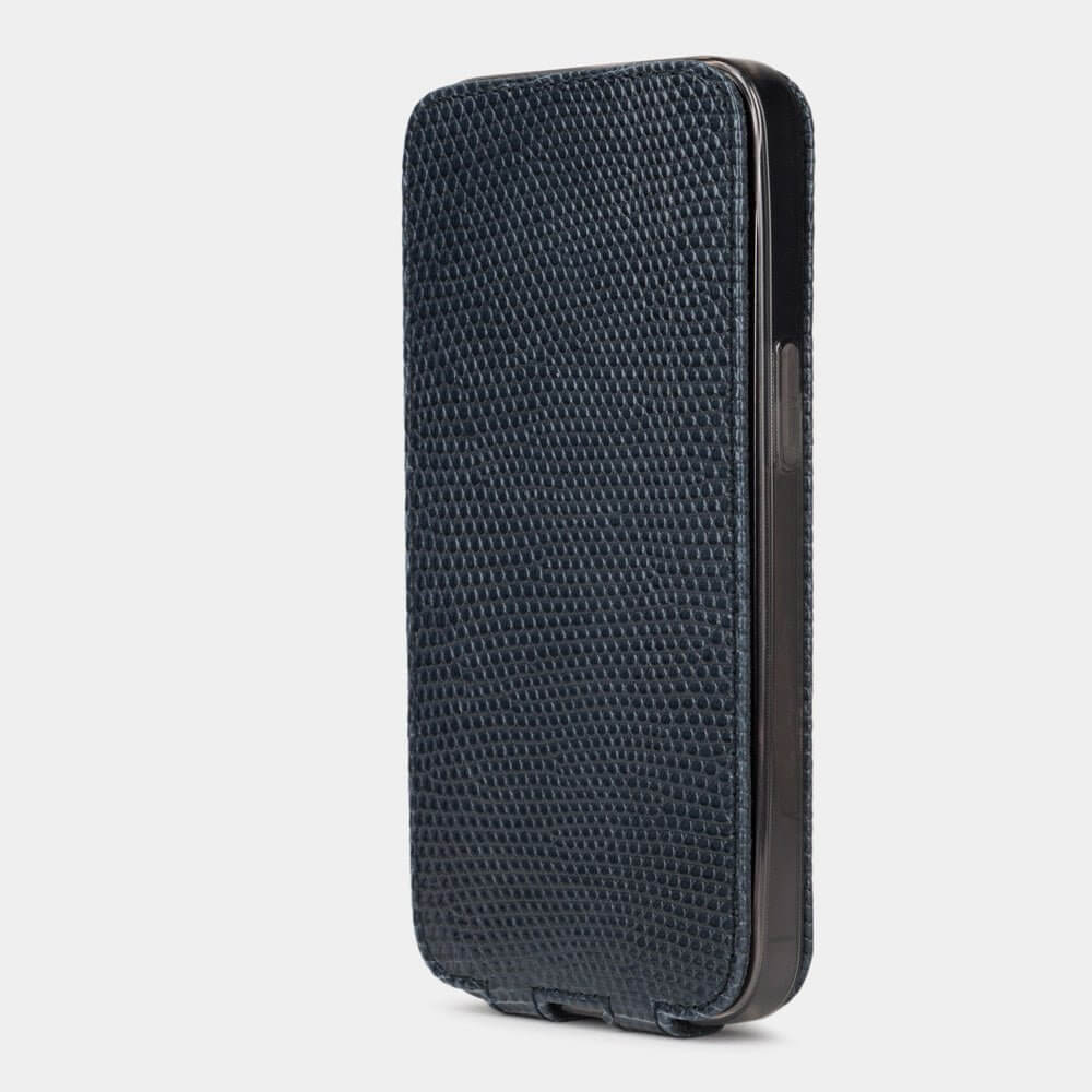 Luxury Lizard Case iPhone 13 Pro Blue | Marcel Robert - 8
