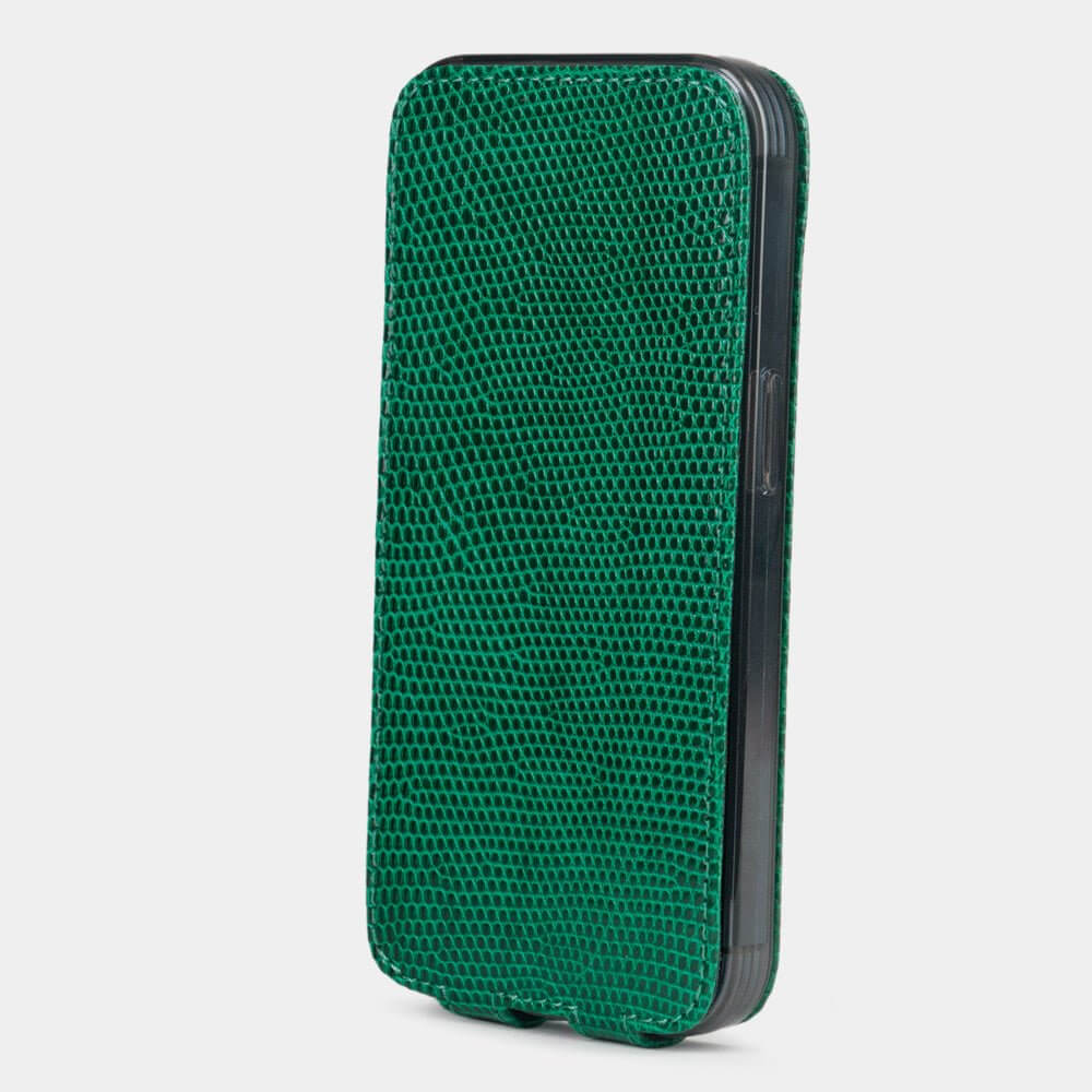 Handcrafted Lizard Case iPhone 14 Pro Green | Marcel Robert - 5