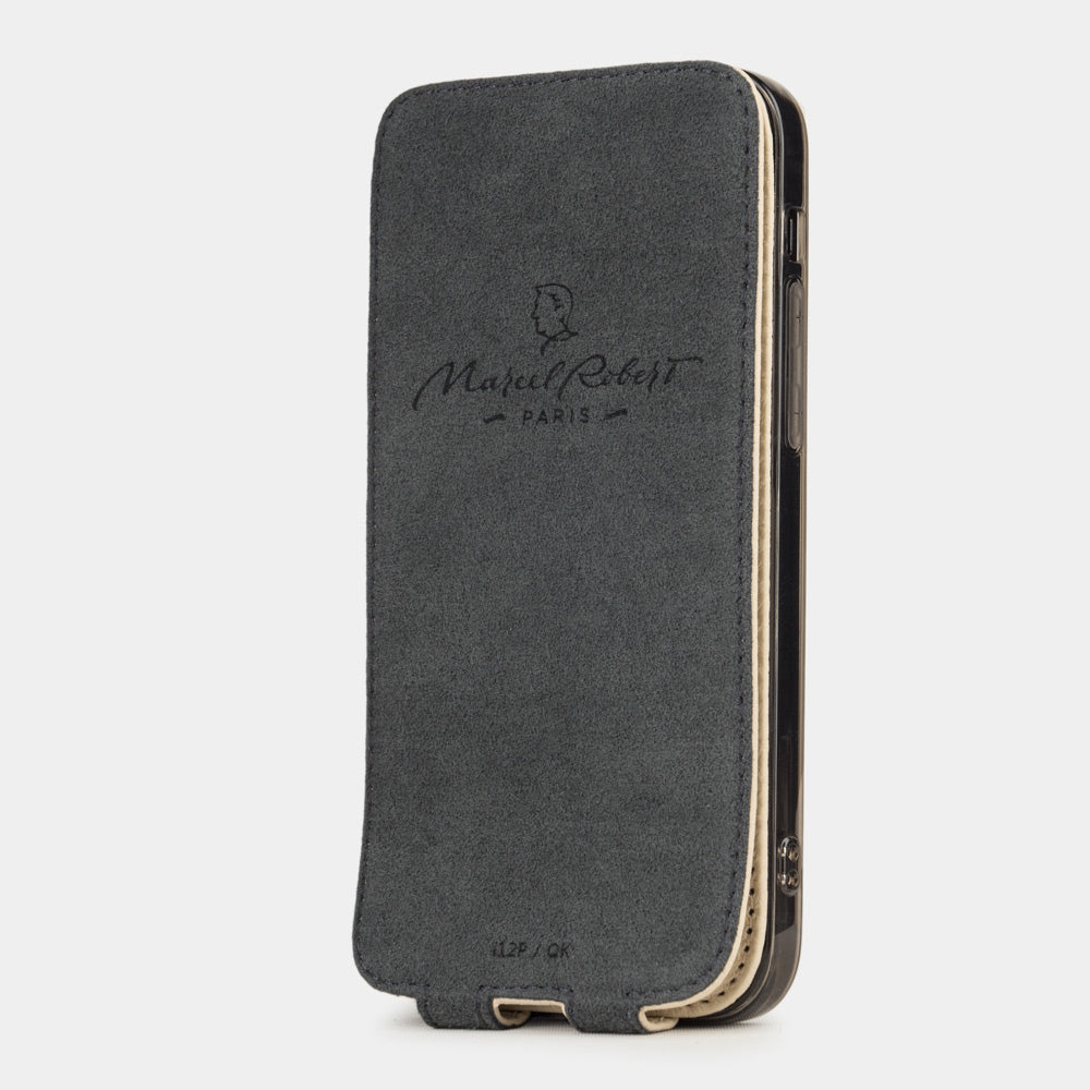 Premium Leather Case iPhone 12 Pro Cream | Marcel Robert - 4