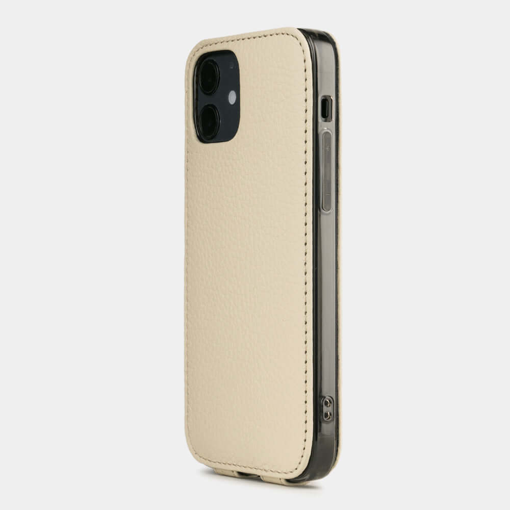 Premium Leather Case iPhone 12 mini Cream | Marcel Robert - 1